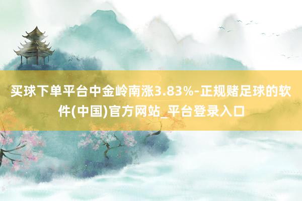 买球下单平台中金岭南涨3.83%-正规赌足球的软件(中国)官方网站_平台登录入口