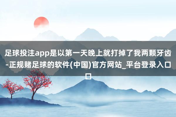 足球投注app是以第一天晚上就打掉了我两颗牙齿-正规赌足球的软件(中国)官方网站_平台登录入口