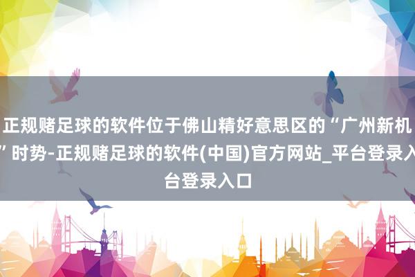正规赌足球的软件位于佛山精好意思区的“广州新机场”时势-正规赌足球的软件(中国)官方网站_平台登录入口